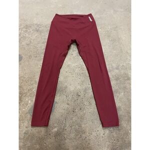 Gymshark Leggings Mens Small Red Compression Base Layer Legging Stretch Athletic